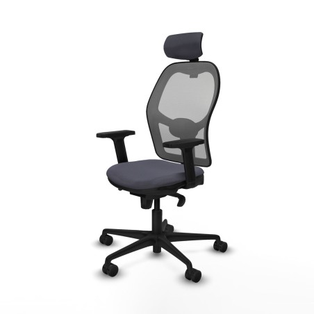Chaise de Bureau avec Appui-tête Piqueras y Crespo 2D036N2 Gris fonc