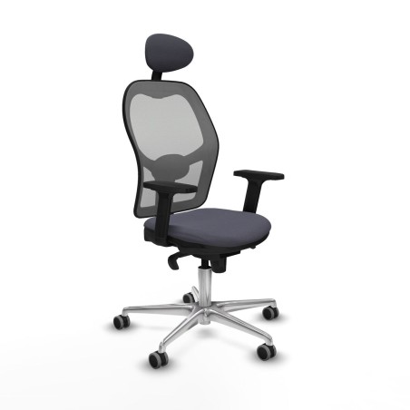 Chaise de Bureau avec Appui-tête Piqueras y Crespo 2D086G1 Gris fonc