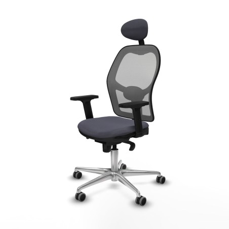 Chaise de Bureau avec Appui-tête Piqueras y Crespo 2D086G1 Gris fonc