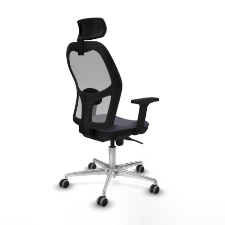 Chaise de Bureau avec Appui-tête Piqueras y Crespo 2D086G2 Gris fonc