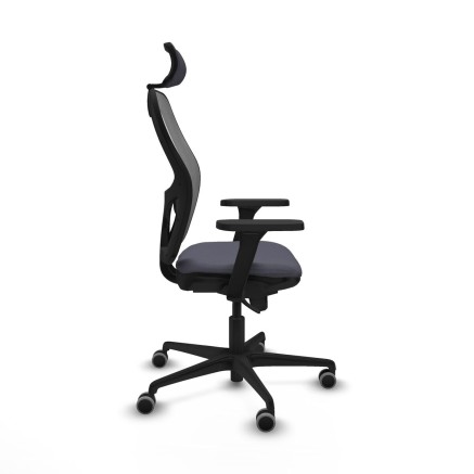 Office Chair with Headrest Piqueras y Crespo 3D036G2 Dark grey 2
