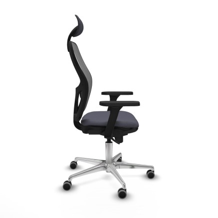 Office Chair with Headrest Piqueras y Crespo 3D086G1 Dark grey 2