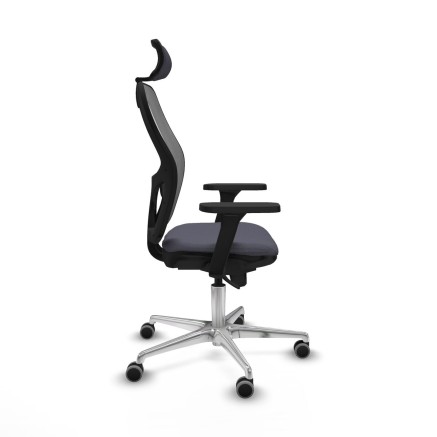 Chaise de Bureau avec Appui-tête Piqueras y Crespo 3D086G2 Gris fonc 2