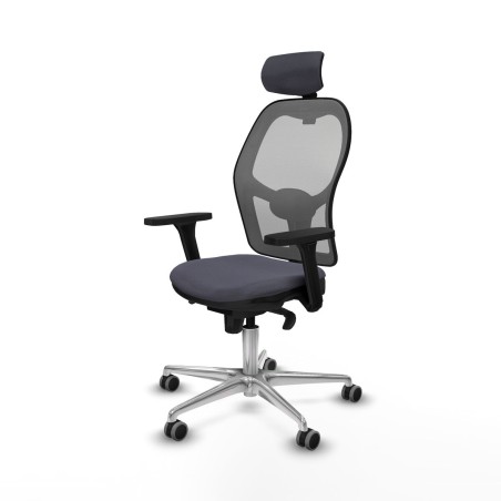 Chaise de Bureau avec Appui-tête Piqueras y Crespo 3D086G2 Gris fonc