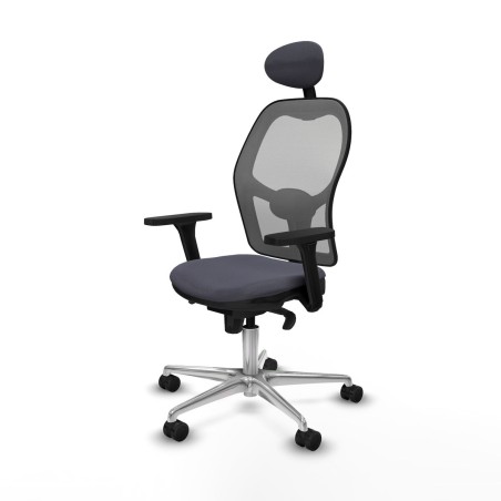 Chaise de Bureau avec Appui-tête Piqueras y Crespo 3D086N1 Gris fonc