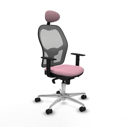 Office Chair with Headrest Jorquera Piqueras y Crespo 1D086N1 Pink