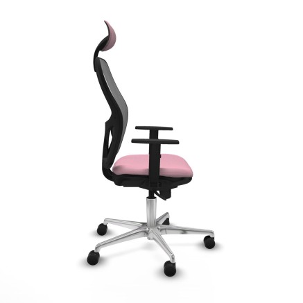 Office Chair with Headrest Jorquera Piqueras y Crespo 1D086N1 Pink 2