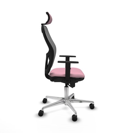 Chaise de Bureau avec Appui-tête Piqueras y Crespo 1D086N2 Rose 2