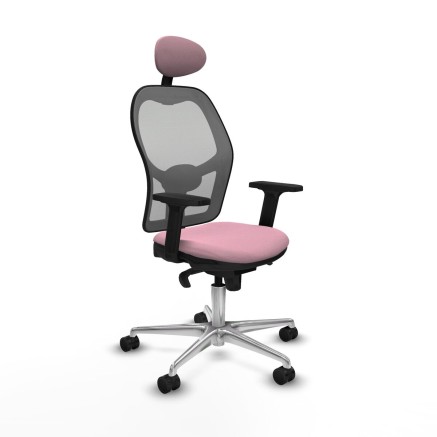 Chaise de Bureau avec Appui-tête Piqueras y Crespo 2D086N1 Rose