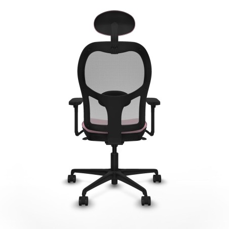Sedia Ufficio con Poggiatesta Piqueras y Crespo 3D036N1 Rosa