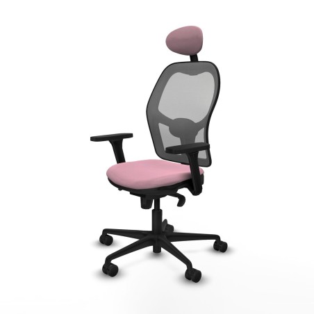 Sedia Ufficio con Poggiatesta Piqueras y Crespo 3D036N1 Rosa
