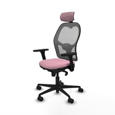 Sedia Ufficio con Poggiatesta Piqueras y Crespo 3D036N2 Rosa