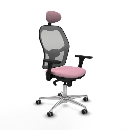 Bürostuhl mit Kopfstütze Piqueras y Crespo 3D086G1 Rosa