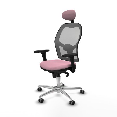 Office Chair with Headrest Piqueras y Crespo 3D086G1 Pink