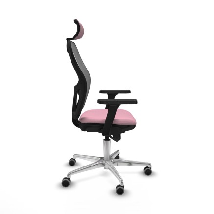 Office Chair with Headrest Piqueras y Crespo 3D086G2 Pink 2