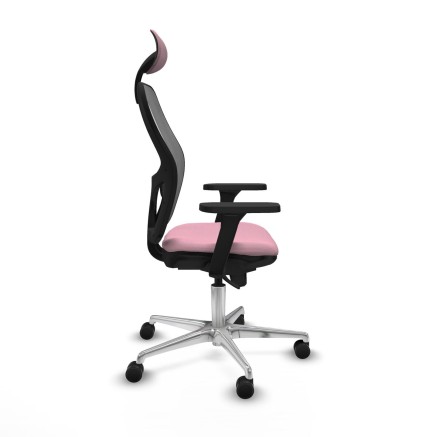 Sedia Ufficio con Poggiatesta Piqueras y Crespo 3D086N1 Rosa 2
