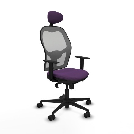 Sedia Ufficio con Poggiatesta Jorquera Piqueras y Crespo 1D036N1 Viola