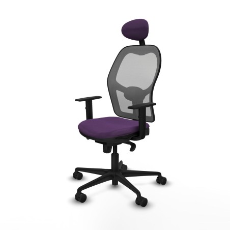 Office Chair with Headrest Jorquera Piqueras y Crespo 1D036N1 Purple