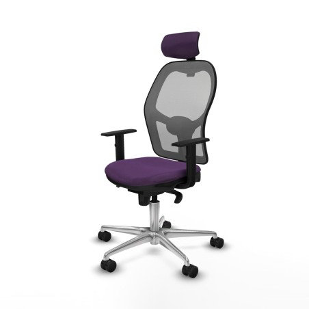 Sedia Ufficio con Poggiatesta Piqueras y Crespo 1D086N2 Viola