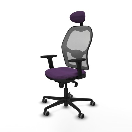 Sedia Ufficio con Poggiatesta Piqueras y Crespo 2D036G1 Viola