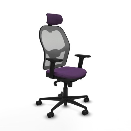 Sedia Ufficio con Poggiatesta Piqueras y Crespo 2D036N2 Viola