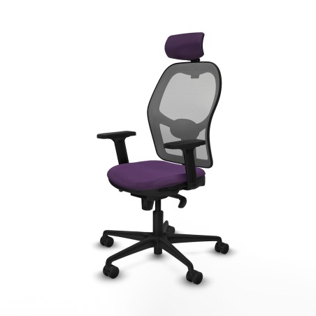 Sedia Ufficio con Poggiatesta Piqueras y Crespo 2D036N2 Viola