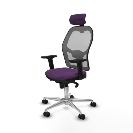 Chaise de Bureau avec Appui-tête Piqueras y Crespo 2D086N2 Violet