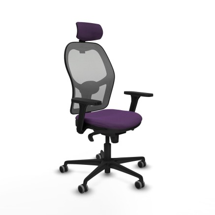 Sedia Ufficio con Poggiatesta Piqueras y Crespo 3D036G2 Viola
