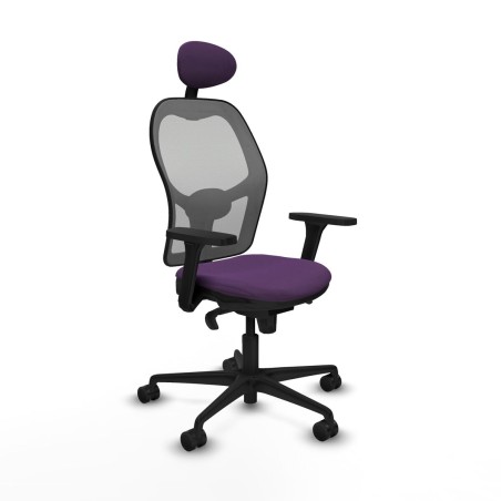 Sedia Ufficio con Poggiatesta Piqueras y Crespo 3D036N1 Viola