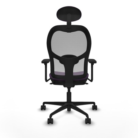 Sedia Ufficio con Poggiatesta Piqueras y Crespo 3D036N1 Viola