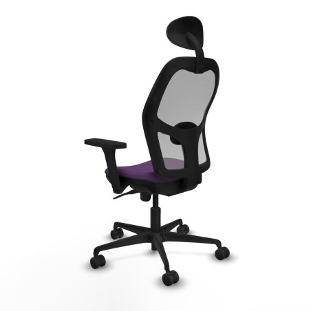 Sedia Ufficio con Poggiatesta Piqueras y Crespo 3D036N1 Viola