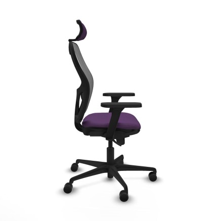 Office Chair with Headrest Piqueras y Crespo 3D036N2 Purple 2