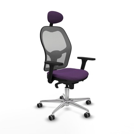 Chaise de Bureau avec Appui-tête Piqueras y Crespo 3D086G1 Violet
