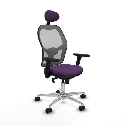 Chaise de Bureau avec Appui-tête Piqueras y Crespo 3D086N1 Violet