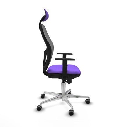 Office Chair with Headrest Jorquera Piqueras y Crespo 1D086G1 Lilac 2