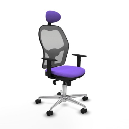 Office Chair with Headrest Jorquera Piqueras y Crespo 1D086N1 Lilac