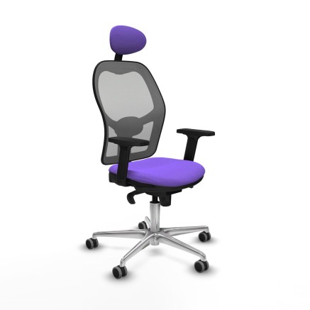 Sedia Ufficio con Poggiatesta Piqueras y Crespo 2D086G1 Lilla