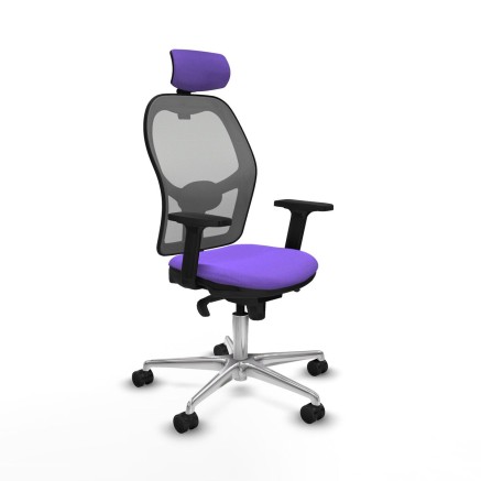 Sedia Ufficio con Poggiatesta Piqueras y Crespo 2D086N2 Lilla