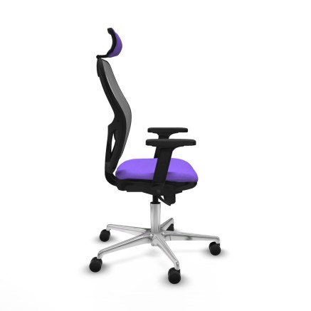 Chaise de Bureau avec Appui-tête Piqueras y Crespo 2D086N2 Lila 2