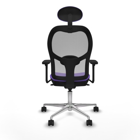 Sedia Ufficio con Poggiatesta Piqueras y Crespo 3D086N1 Lilla