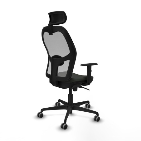 Sedia Ufficio con Poggiatesta Piqueras y Crespo 1D036G2 Nero