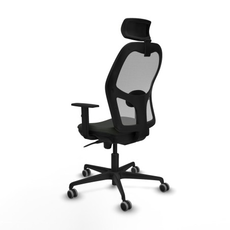 Sedia Ufficio con Poggiatesta Piqueras y Crespo 1D036G2 Nero