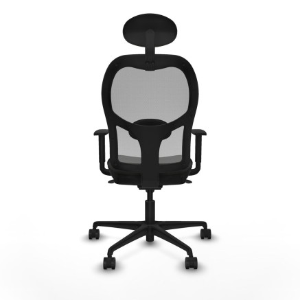 Office Chair with Headrest Jorquera Piqueras y Crespo 1D036N1 Black 2