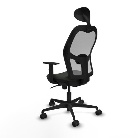 Sedia Ufficio con Poggiatesta Jorquera Piqueras y Crespo 1D036N1 Nero