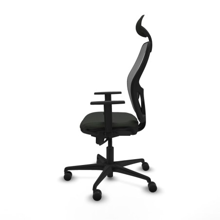 Sedia Ufficio con Poggiatesta Jorquera Piqueras y Crespo 1D036N1 Nero