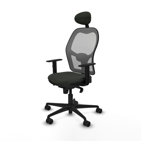 Sedia Ufficio con Poggiatesta Jorquera Piqueras y Crespo 1D036N1 Nero