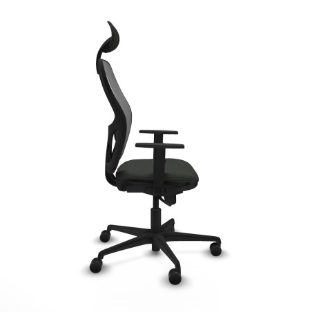 Sedia Ufficio con Poggiatesta Jorquera Piqueras y Crespo 1D036N1 Nero