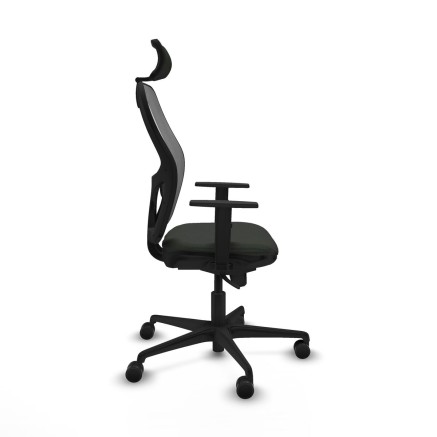 Chaise de Bureau avec Appui-tête Piqueras y Crespo 1D036N2 Noir 2