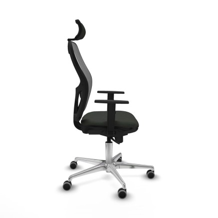 Sedia Ufficio con Poggiatesta Piqueras y Crespo 1D086G2 Nero 2
