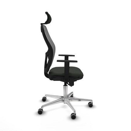 Chaise de Bureau avec Appui-tête Piqueras y Crespo 1D086G2 Noir